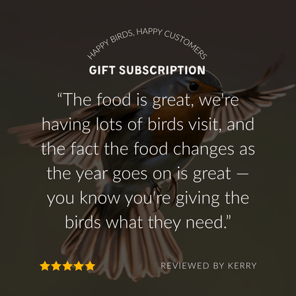 Prepaid Bird Food Gift Subscription | Perfect Gift for Bird Lovers | A Little Bird Co.