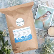 Wild bird food in compostable packaging