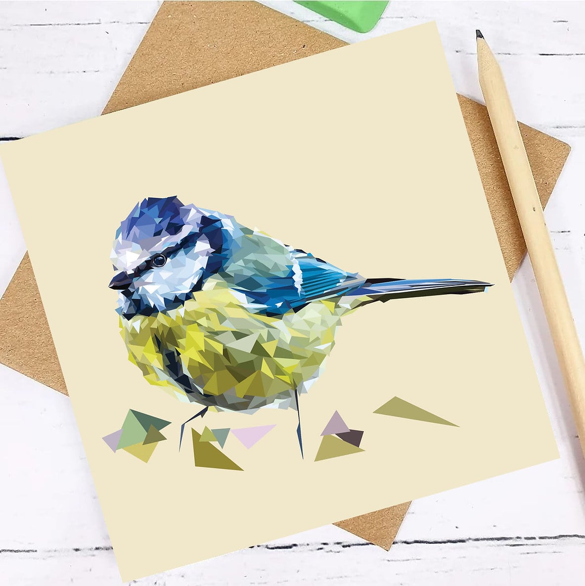 Garden bird greetings card